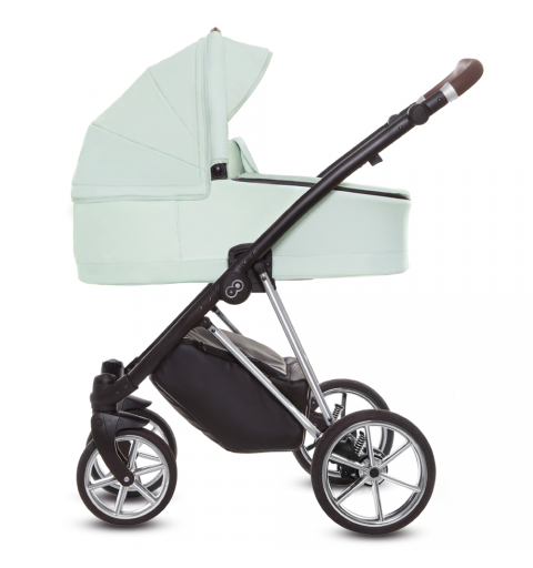 Babyactive Musse - wózek wielofunkcyjny, zestaw 2w1 z opcją 3w1 i 4w1 | Ultra Mint - Silver
